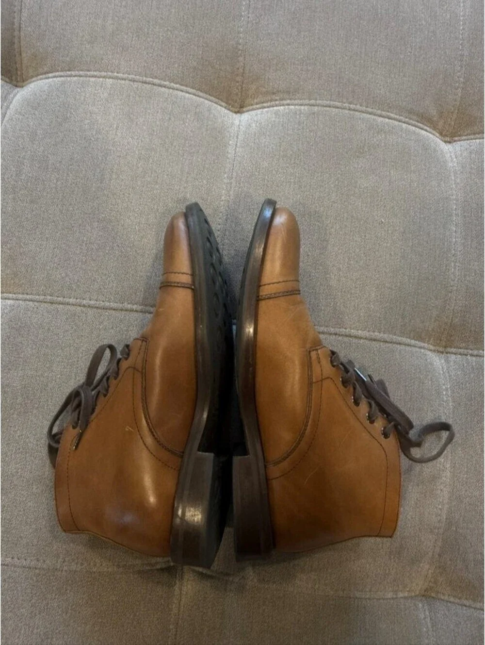 Thursday Boot Co Captain Cap Toe Boots Tan Leather Mens 8